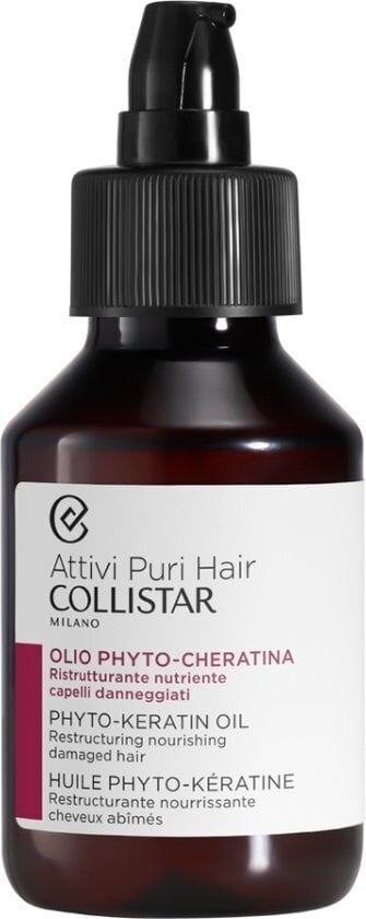 Juukseõli Collistar Phyto Keratin Oil, 100 ml цена и информация | Juuksemaskid, õlid ja seerumid | hansapost.ee