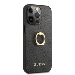 Оригинальный чехол GUESS для iPhone 13 PRO MAX / серый + кольцо-подставка GUHCP13X4GMRGR цена и информация | Чехлы для телефонов | hansapost.ee