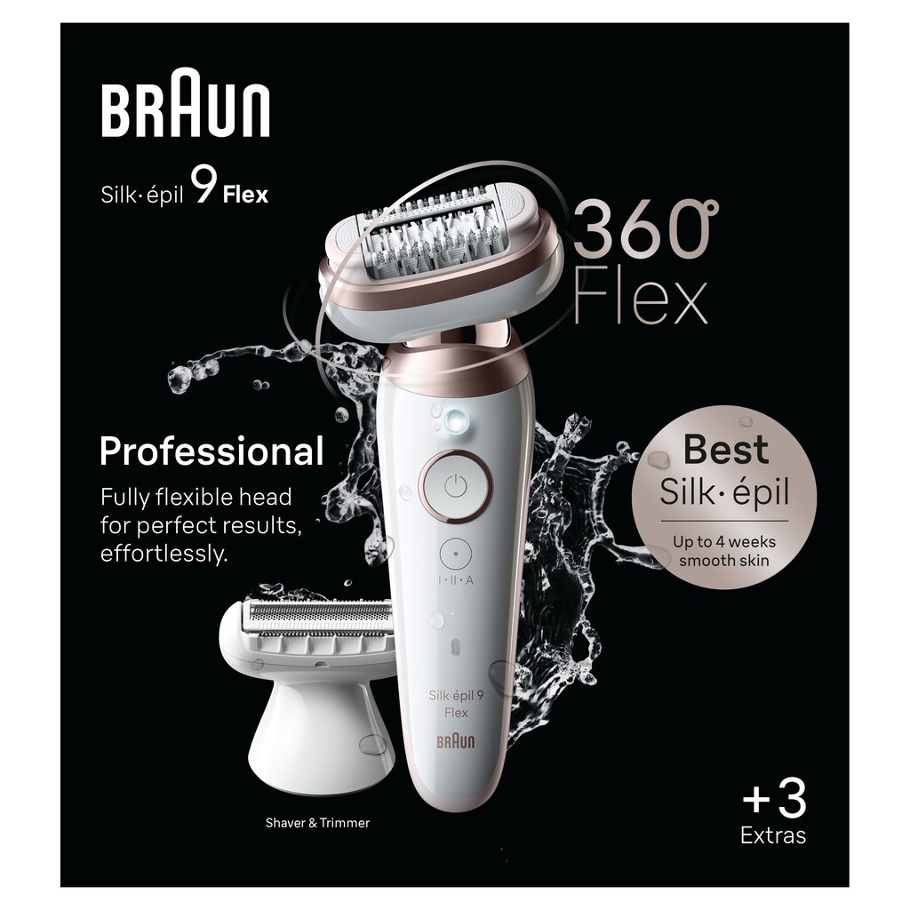 Braun SES9-030 3D Silk-Epil 9 Flex цена и информация | Raseerijad, epilaatorid ja fotoepilaatorid | hansapost.ee