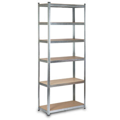 Metallist lao riiul 222 x 90 x 40 cm Humberg HR-814 hind ja info | Tööriistariiulid | hansapost.ee