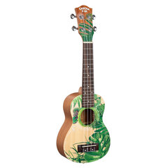 Sopran ukulele Cascha Art Leafy HH 2602 hind ja info | Kitarrid | hansapost.ee