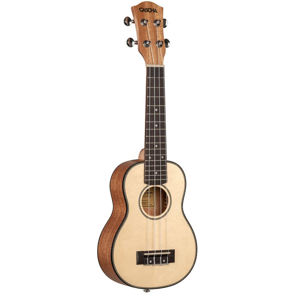 Sopran ukulele Cascha Spruce Solid Top HH 2148 hind ja info | Kitarrid | hansapost.ee