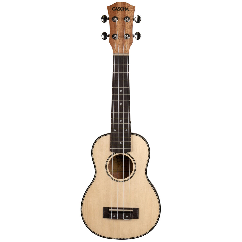 Sopran ukulele Cascha Spruce Solid Top HH 2148 hind ja info | Kitarrid | hansapost.ee