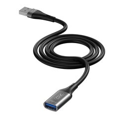 XO extension cable NB220 USB 3.0 black 2m hind ja info | Mobiiltelefonide kaablid | hansapost.ee