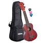 Sopran ukulele Cascha Mahogany punane HH 2263 цена и информация | Kitarrid | hansapost.ee