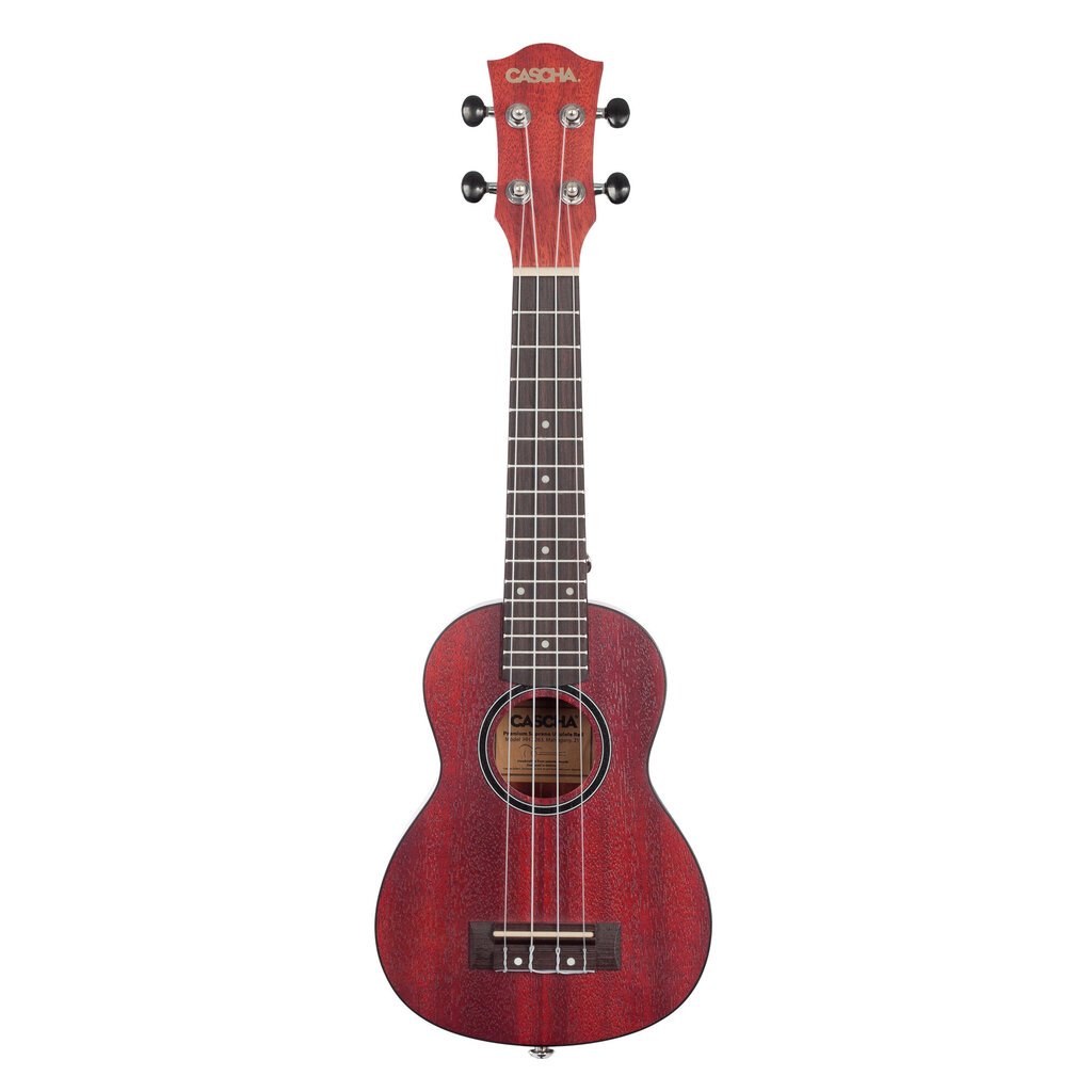 Sopran ukulele Cascha Mahogany punane HH 2263 цена и информация | Kitarrid | hansapost.ee