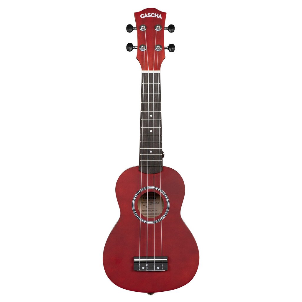 Sopran ukulele Cascha Linden punane HH 3961 цена и информация | Kitarrid | hansapost.ee