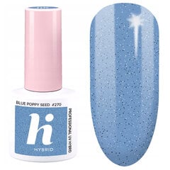 Hübriid küünelakk Hi Hybrid, 270 Blue Poppy Seed, 5 ml hind ja info | Küünelakid ja küünelakieemaldajad | hansapost.ee