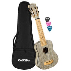 Sopran ukulele Cascha Bamboo Graphite HH 2315 hind ja info | Kitarrid | hansapost.ee