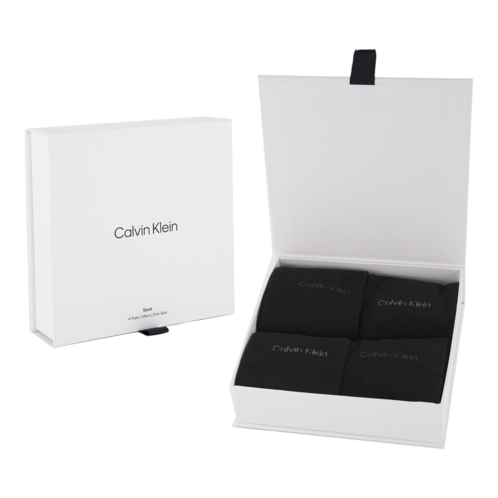 Calvin Klein meeste sokid 4pk kinkekarbis, must цена и информация | Sokid meestele | hansapost.ee