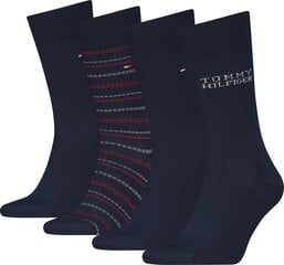 Tommy Hilfiger meeste sokid 4pk kinkekarbis, tumesinine цена и информация | Мужские носки | hansapost.ee