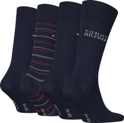 Tommy Hilfiger meeste sokid 4pk kinkekarbis, tumesinine цена и информация | Мужские носки | hansapost.ee