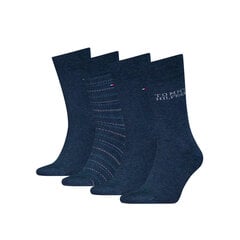 Tommy Hilfiger meeste sokid 4pk kinkekarbis, sinine hind ja info | Sokid meestele | hansapost.ee