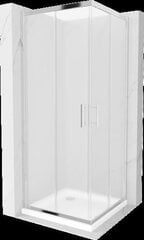 Товар с повреждённой упаковкой. Dušo kabina Mexen Rio F su padėklu ir sifonu, Chrome+White/Chrome, matinė, 80 x 80 cm цена и информация | Товары для сантехники с поврежденной упаковкой | hansapost.ee