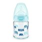 Klaaspudel Nuk First Choice+ 0-6 kuud, 120 ml, sinine hind ja info | Lutipudelid ja tarvikud | hansapost.ee