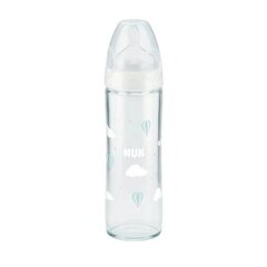 Стеклянная бутылочка Nuk First Choice+, 0-6 месяцев, 240 мл цена и информация | Бутылочки и аксессуары | hansapost.ee