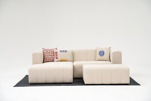 Kampinė sofa Beyza Mini Left - Cream цена и информация | Угловые диваны | hansapost.ee