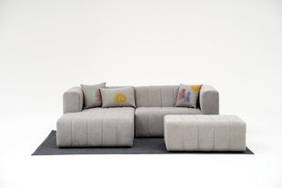 Kampinė sofa Beyza Mini Left - Light Grey цена и информация | Угловые диваны | hansapost.ee