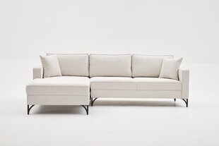 Kampinė sofa Berlin Left - Cream, Black цена и информация | Угловые диваны | hansapost.ee