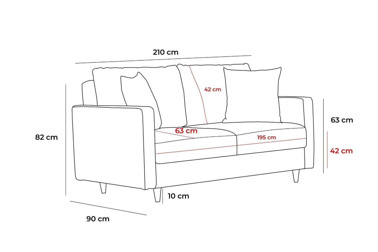 Diivan Atelier Del Sofa Eva, beež цена и информация | Diivanvoodid ja diivanid | hansapost.ee