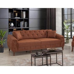3 vietų sofa-lova Marta - Brown цена и информация | Диваны | hansapost.ee