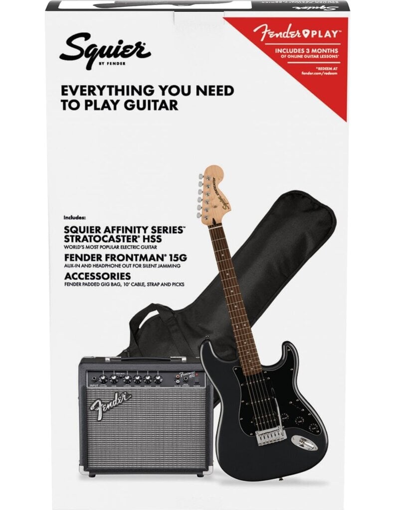 Elektrikitarri komplekt Fender Affinity Strat HSS & Frontman 15G цена и информация | Kitarrid | hansapost.ee
