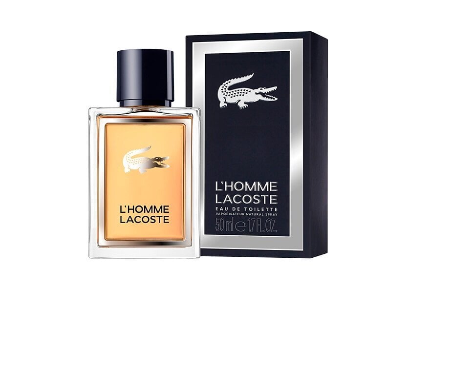 Tualettvesi Lacoste L'Homme EDT meestele, 50 ml цена и информация | Parfüümid meestele | hansapost.ee