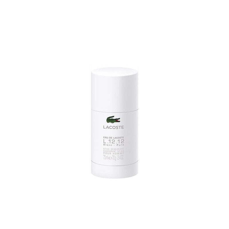 Pulkdeodorant Lacoste L.12.12 Blanc, 75 g hind ja info | Dušigeelid ja deodorandid meestele | hansapost.ee