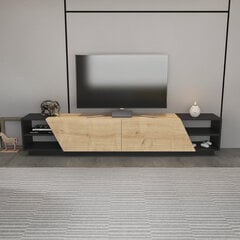 TV stalas Rhodes - Anthracite, Oak цена и информация |  Тумбы под телевизор | hansapost.ee