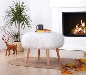 Pouffe Deer - White цена и информация | Кресла-мешки и пуфы | hansapost.ee