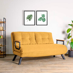 2 vietų sofa-lova Sando 2-Seater - Mustard цена и информация | Диваны | hansapost.ee