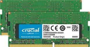 Crucial DDR4 SODIMM 2x16 ГБ 2400SODIMM CL17 (CT2K16G4SFD824A) цена и информация | Объём памяти | hansapost.ee