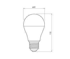 Светодиодная лампа RGBW, GTV, LD-PC2A60RGBW-9W цена и информация | Электрические лампы | hansapost.ee