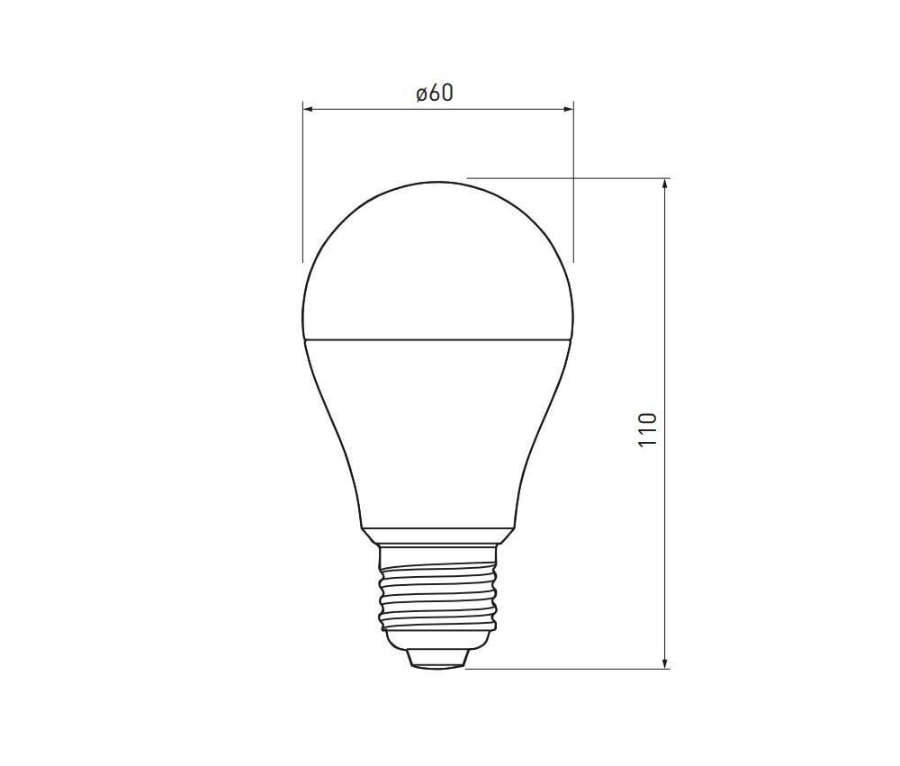 LED pirn RGBW, GTV, LD-PC2A60RGBW-9W hind ja info | Lambipirnid ja LED-pirnid | hansapost.ee