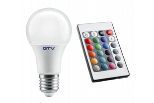 Светодиодная лампа RGBW, GTV, LD-PC2A60RGBW-9W цена и информация | Электрические лампы | hansapost.ee