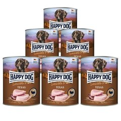Happy Dog Sensible Pure Texas monoproteiiniga koerte konservid kalkunilihaga 800g x 6tk цена и информация | Консервы для собак | hansapost.ee
