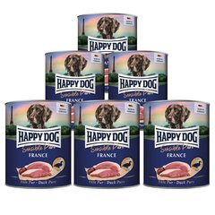 Happy Dog Sensible Pure France Monoproteiiniga konservid koertele pardihaga, 800g x 6tk цена и информация | Консервы для собак | hansapost.ee
