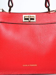 Carla Ferreri SS24 CF 1891T ROSSO 58 кожаная сумка цена и информация | Женские сумки | hansapost.ee