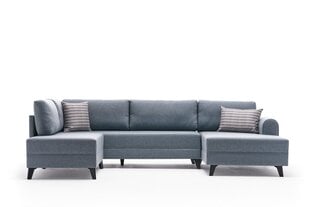 Kampinė sofa-lova Belen - Blue цена и информация | Угловые диваны | hansapost.ee
