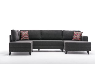 Kampinė sofa-lova Efsun - Anthracite цена и информация | Угловые диваны | hansapost.ee