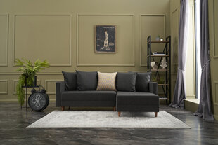 Kampinė sofa-lova Aydam Right - Anthracite цена и информация | Угловые диваны | hansapost.ee