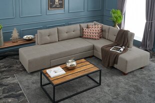 Kampinė sofa-lova Manama Corner Sofa Bed Right - Cream цена и информация | Угловые диваны | hansapost.ee
