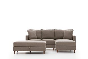 Kampinė sofa Eva Right - Cream цена и информация | Угловые диваны | hansapost.ee