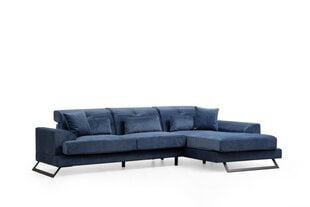 Kampinė sofa Frido Right (L3+Chl) - Navy Blue цена и информация | Угловые диваны | hansapost.ee
