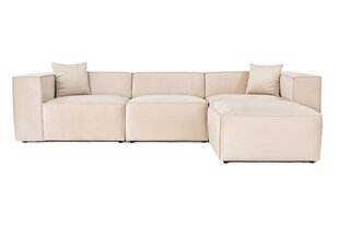 Kampinė sofa Lora (L1-O1-1R-POUFFE ) - Mocha цена и информация | Угловые диваны | hansapost.ee