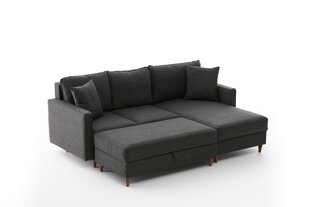Kampinė sofa Eva Right - Anthracite цена и информация | Угловые диваны | hansapost.ee