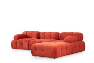 Kampinė sofa Doblo 3 Seater with Pouffe ( L1-O1-1R-Pouffe) - Red цена и информация | Угловые диваны | hansapost.ee