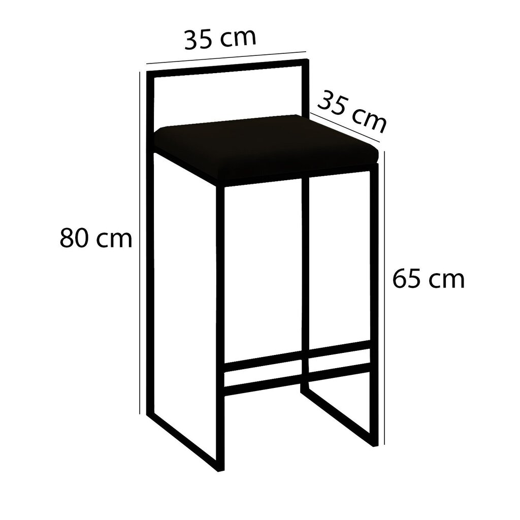 Baaritool Asir Nordic, hall hind ja info | Köögitoolid, söögitoolid | hansapost.ee