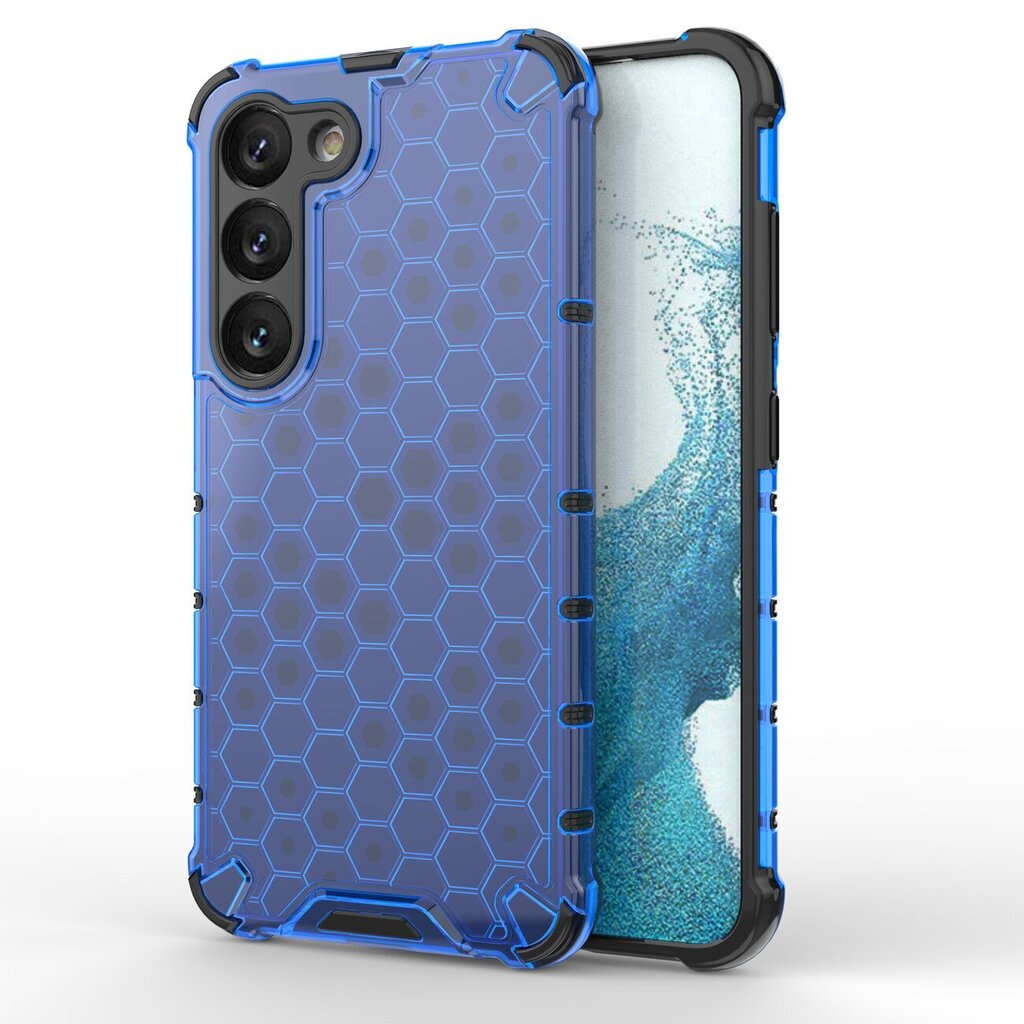 Hurtel Honeycomb case for Samsung Galaxy S23 armored hybrid cover blue цена и информация | Telefonide kaitsekaaned ja -ümbrised | hansapost.ee