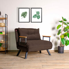 1 sėdynės sofa-lova Sando Single - Brown цена и информация | Кресла | hansapost.ee